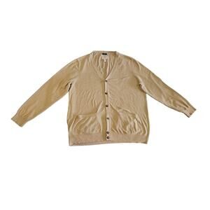 St. John's Bay Men's Tan Cardigan Sweater Sz 3XLT